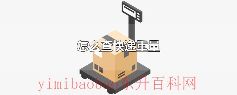 怎么查快递重量