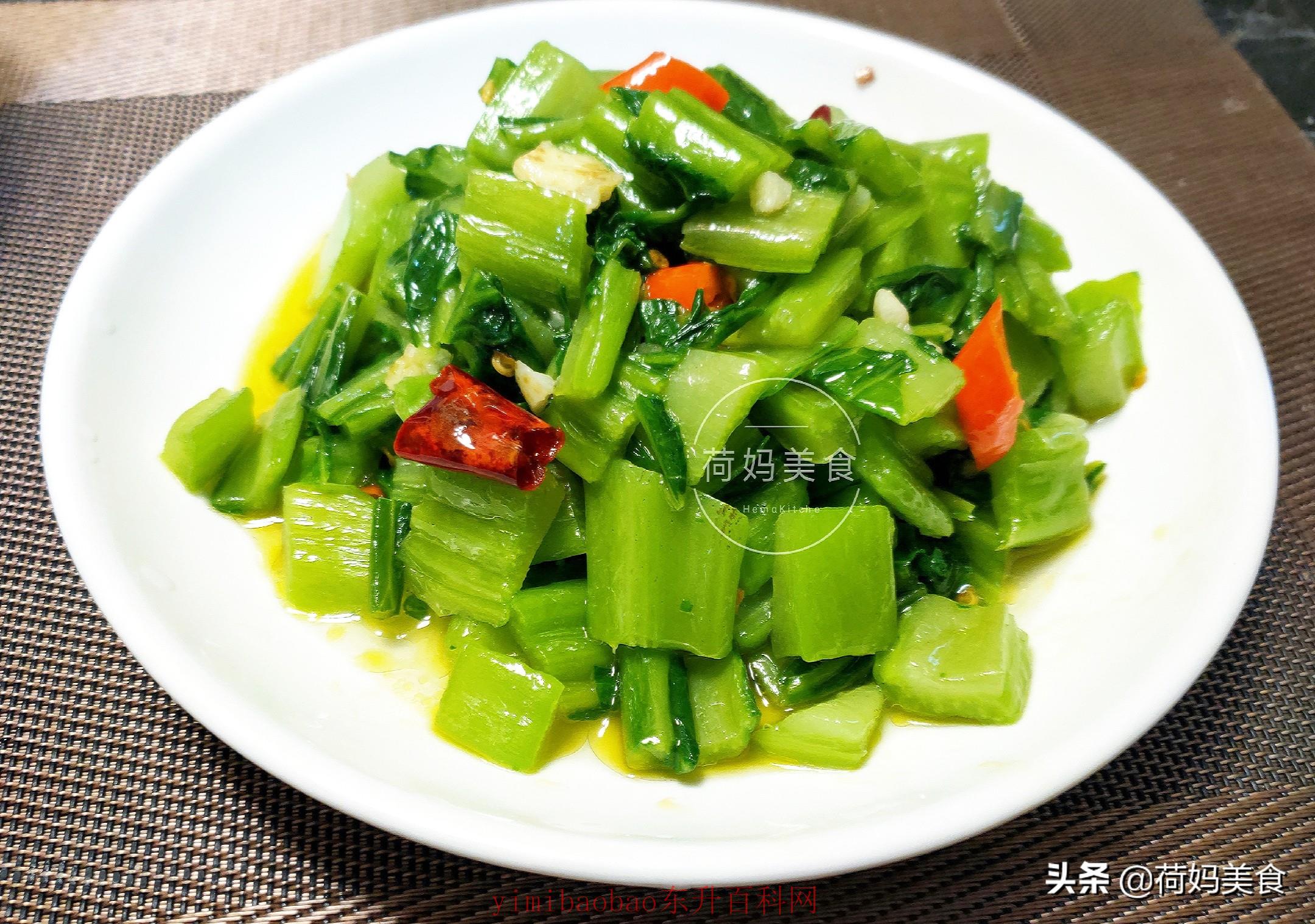 青菜叶怎么做好吃又简单 这菜叶简单清炒，比肉还香，清热去火还润肠