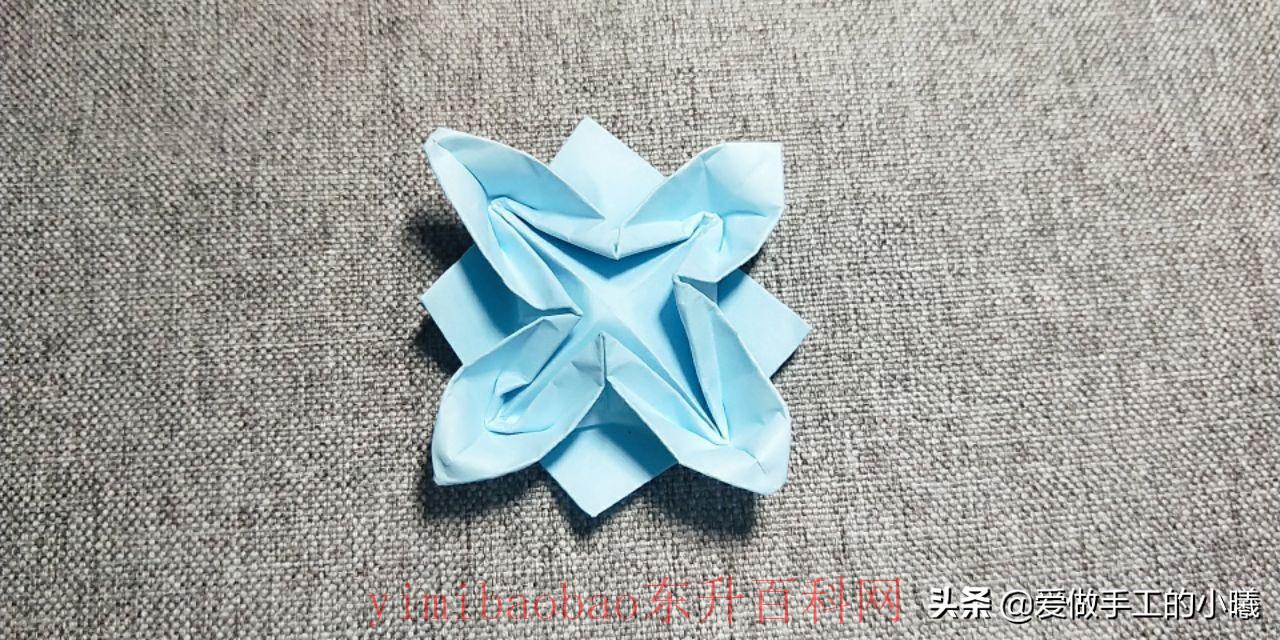 立体玫瑰花折纸教程 看似复杂，实则非常简单哦