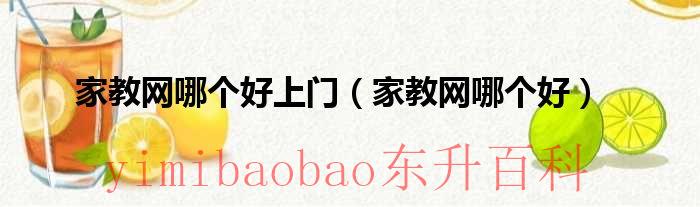 家教网哪个牌子好用 家教网哪个牌子好呢