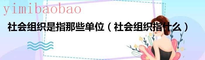社会组织哪些可以有营利性支出项目（社会组织是哪些）