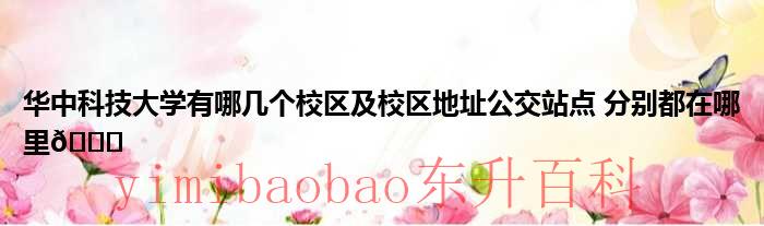 华中科技大学有几个地铁站 华中科技大学有哪几个学校合并?