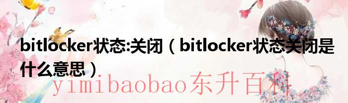 bitlocker状态关闭怎么打开 bitlocker状态关闭正常吗