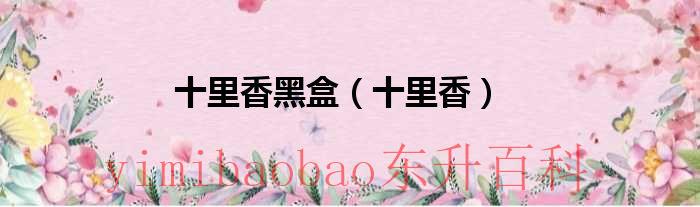 十里香黑盒43度四盒装 十里香黑盒酒价格表