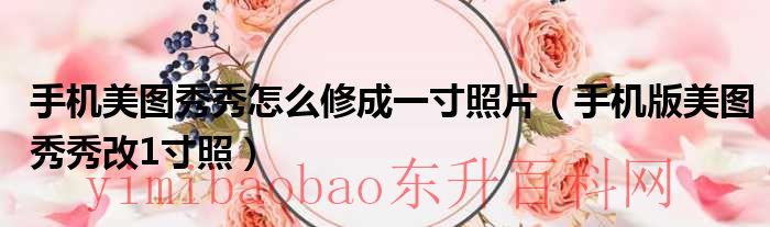 手机美图秀秀怎么去红眼（手机美图秀秀怎么改图片）
