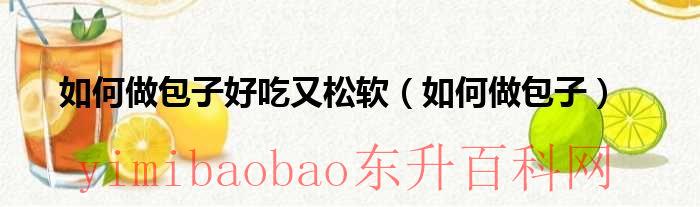 做包子的办法（如何做包子比较好吃）