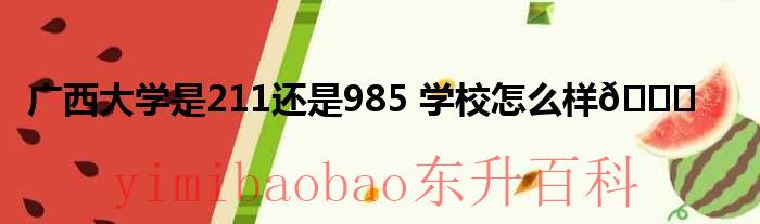 广西大学在211里排名多少 广西大学在211排名第几