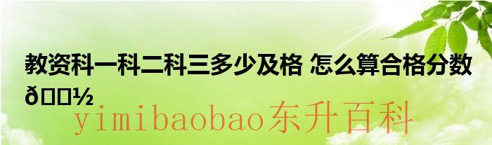 教资科目二知识点 教资科目一二三多少钱