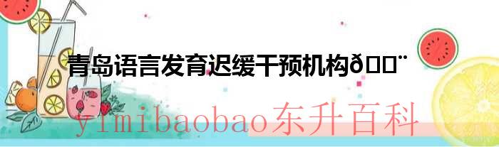 青岛语言发育迟缓治疗医院地址 青岛语言发育迟缓干预机构