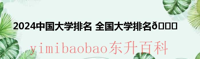 2o21年中国大学排名榜 2o2l年中国大学排名